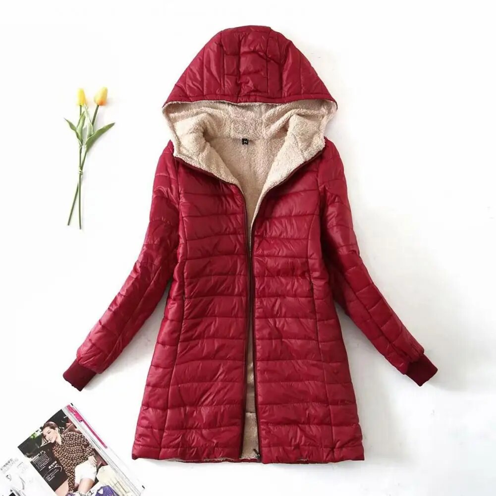 여성용 편안한 후드 코트, 슬림하고 부드럽고 따뜻한 가을 재킷, 겨울 카디건 여성 의류