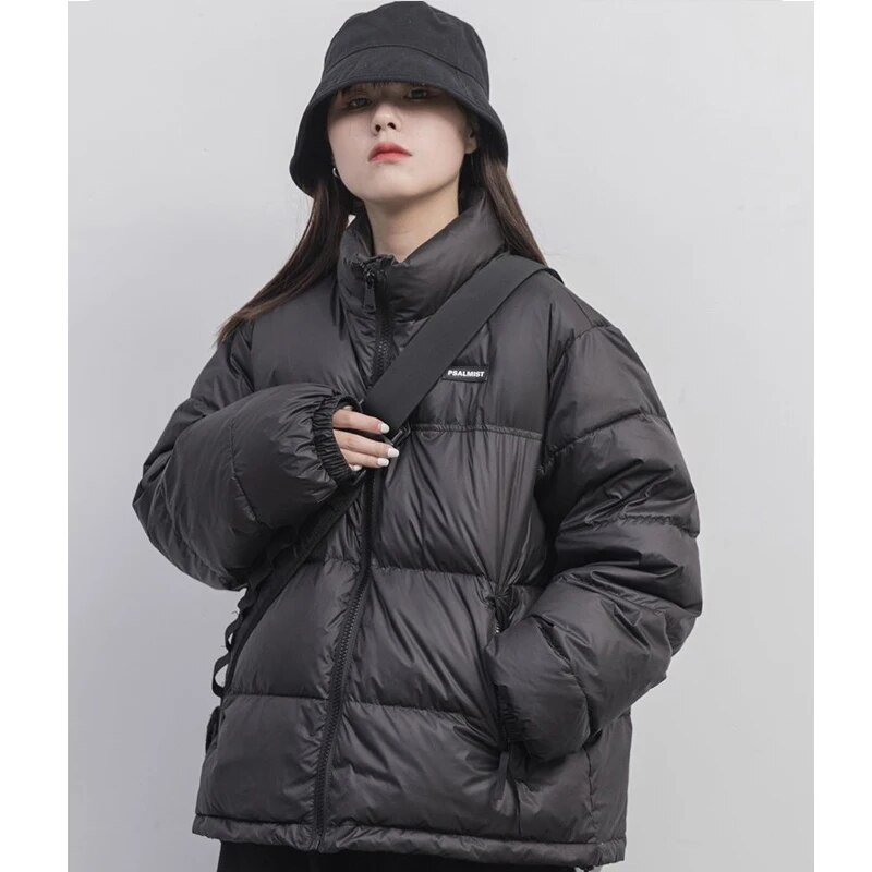 따뜻한 패딩 겨울 자켓 및 코트 여성용, 두꺼운 베이지 빵 외투, 블랙, 패션
